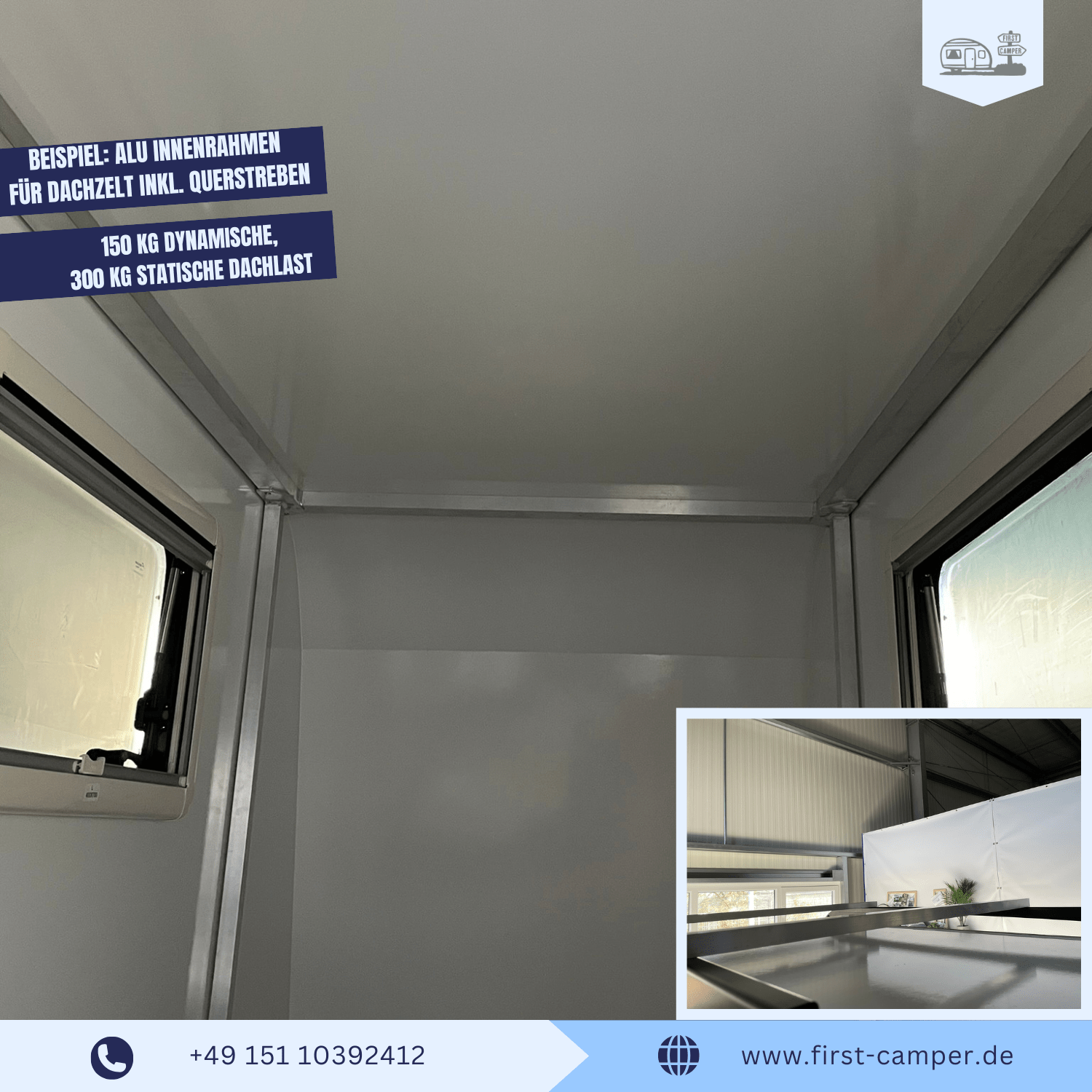 Aluminium-Innenrahmen für Dachzelt mit robuster und leichter Konstruktion