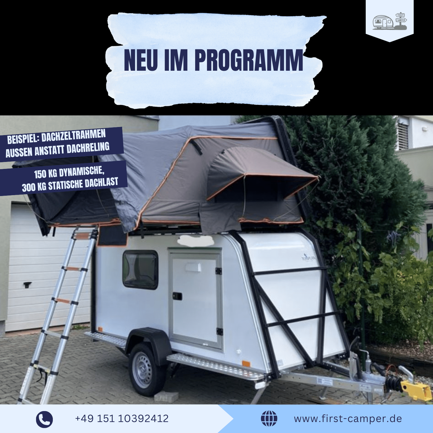 Außenrahmen für Dachzelte als stabile Alternative zur Reling