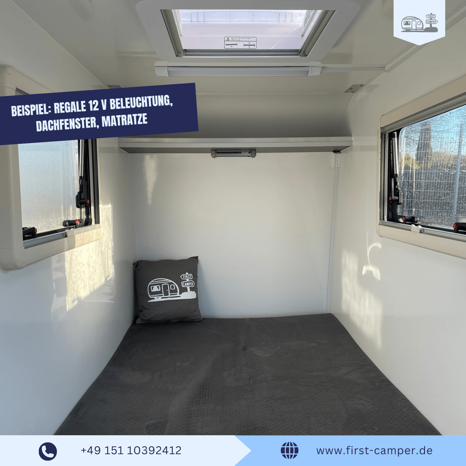 Übersicht verschiedener Ausstattungsvarianten des Micro Campers