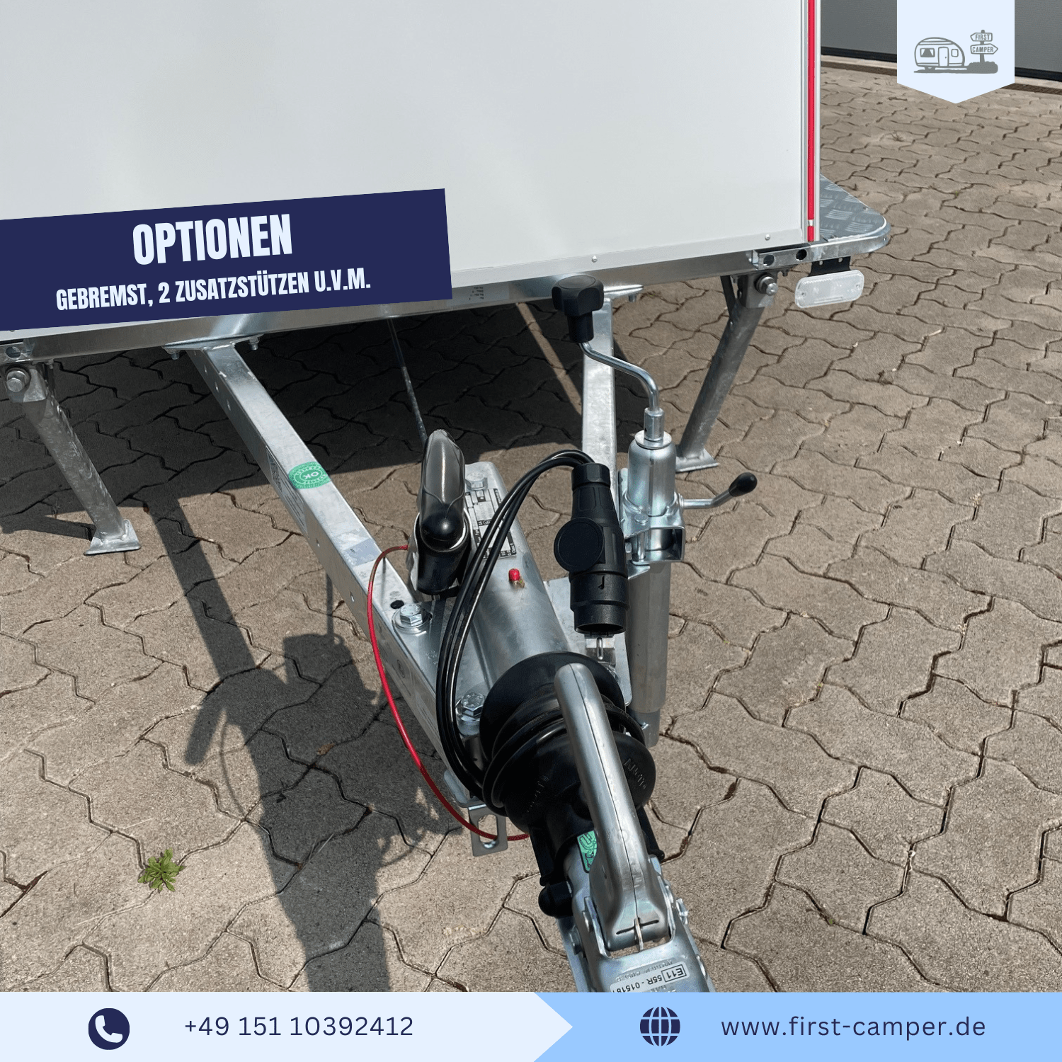 Gebremste Ausführung des Micro Campers mit integriertem Bremssystem