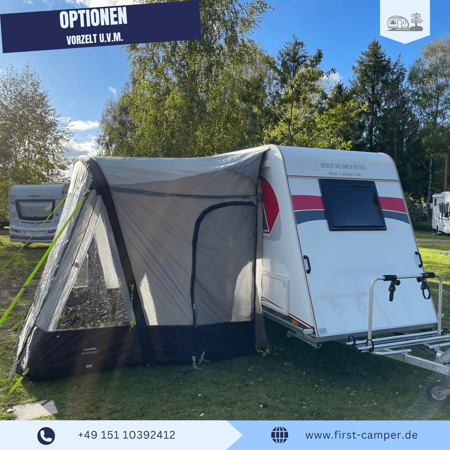 Medi Camper – passendes Luftvorzelt von Dometic. Einfacher Aufbau und Wohnraumerweiterung.