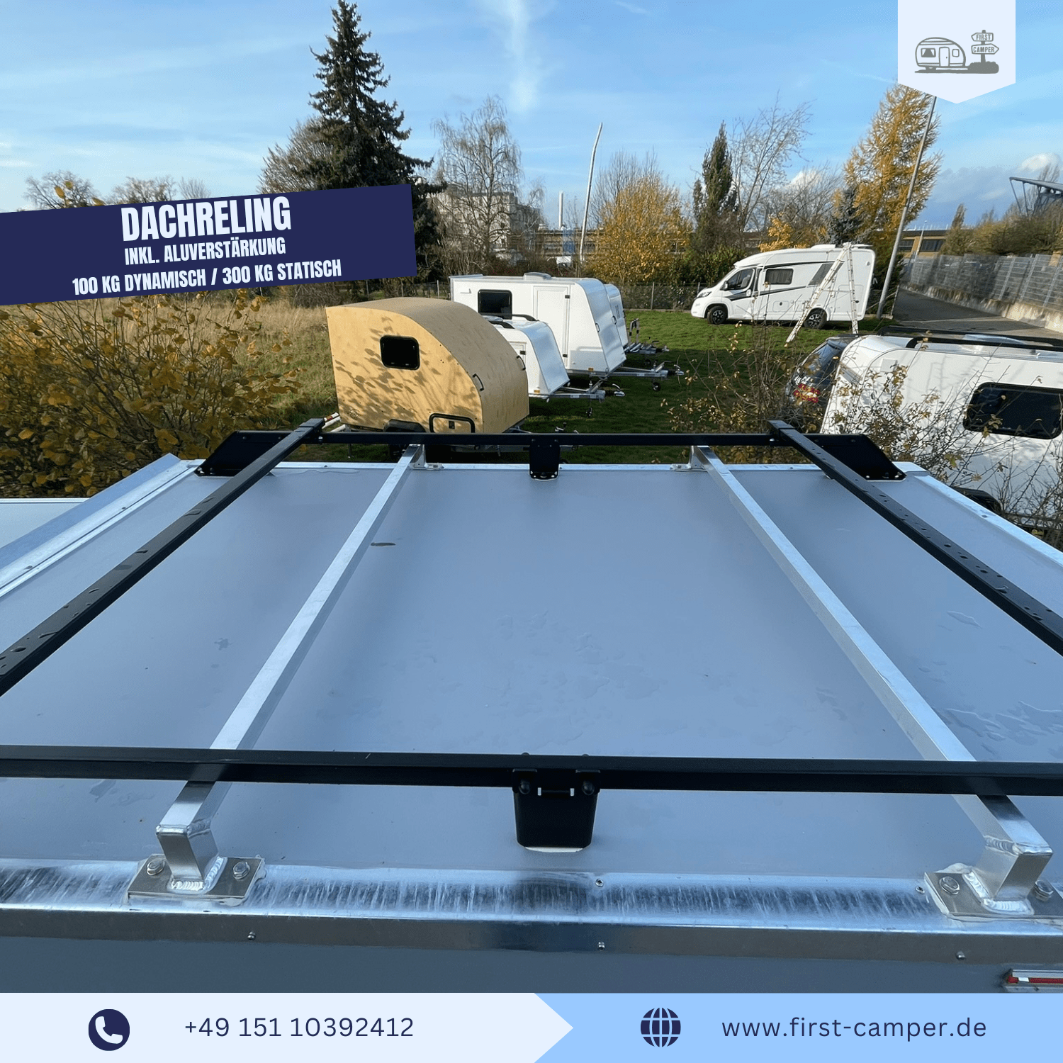 Adventure Camper Dachreling mit installierter Dachzelt-Montage – Tiny Camper Systemlösung