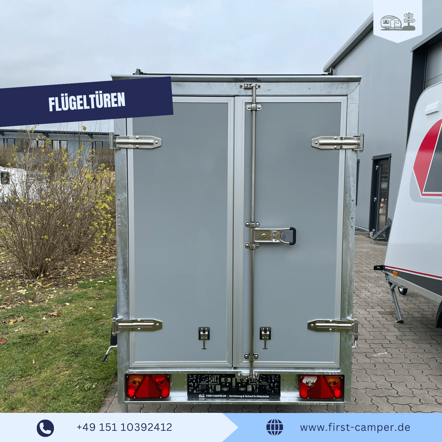 Adventure Camper Heckzugang mit Flügeltüren – praktischer Einstieg für Mini-Wohnwagen