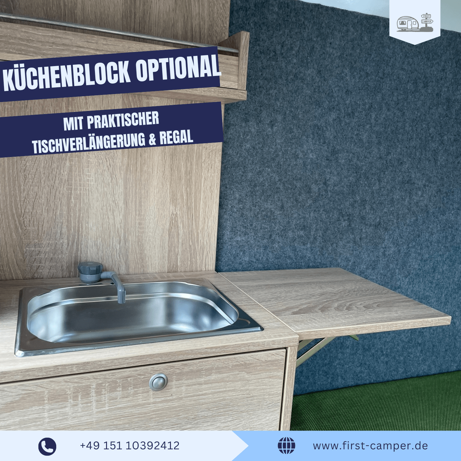 Tiny Trailer 750-kg-Camper mit optionalem Küchenblock für unterwegs