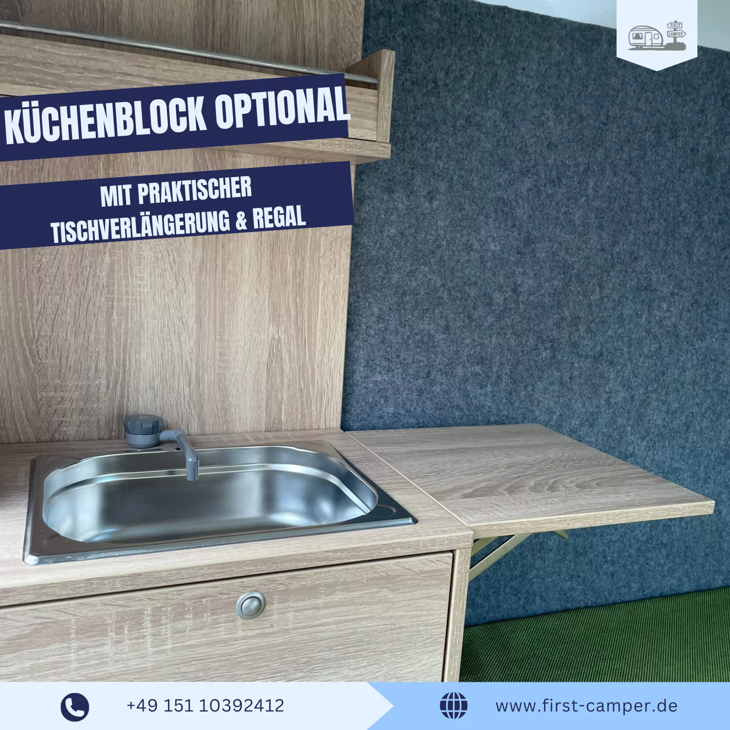 Tiny Trailer 750-kg-Camper mit optionalem Küchenblock für unterwegs