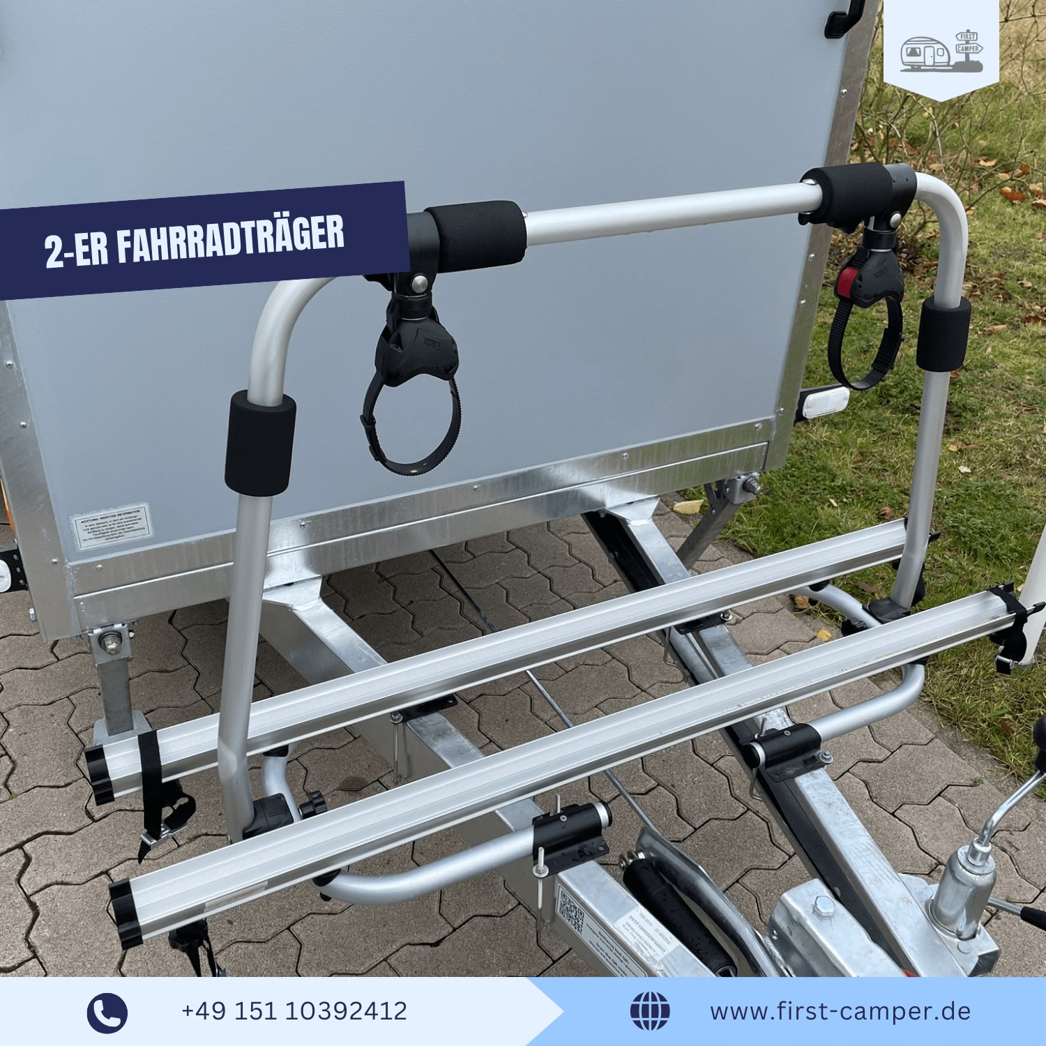 Adventure Camper mit Fahrradträger – Mini-Wohnwagen für Bike-Abenteuer