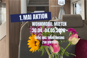 Wohnmobil mieten in Hildesheim - 1. Mai Aktion