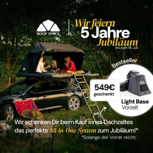 Roof Space Dachzelt mit Vorzelt Light Base - Jubiläum