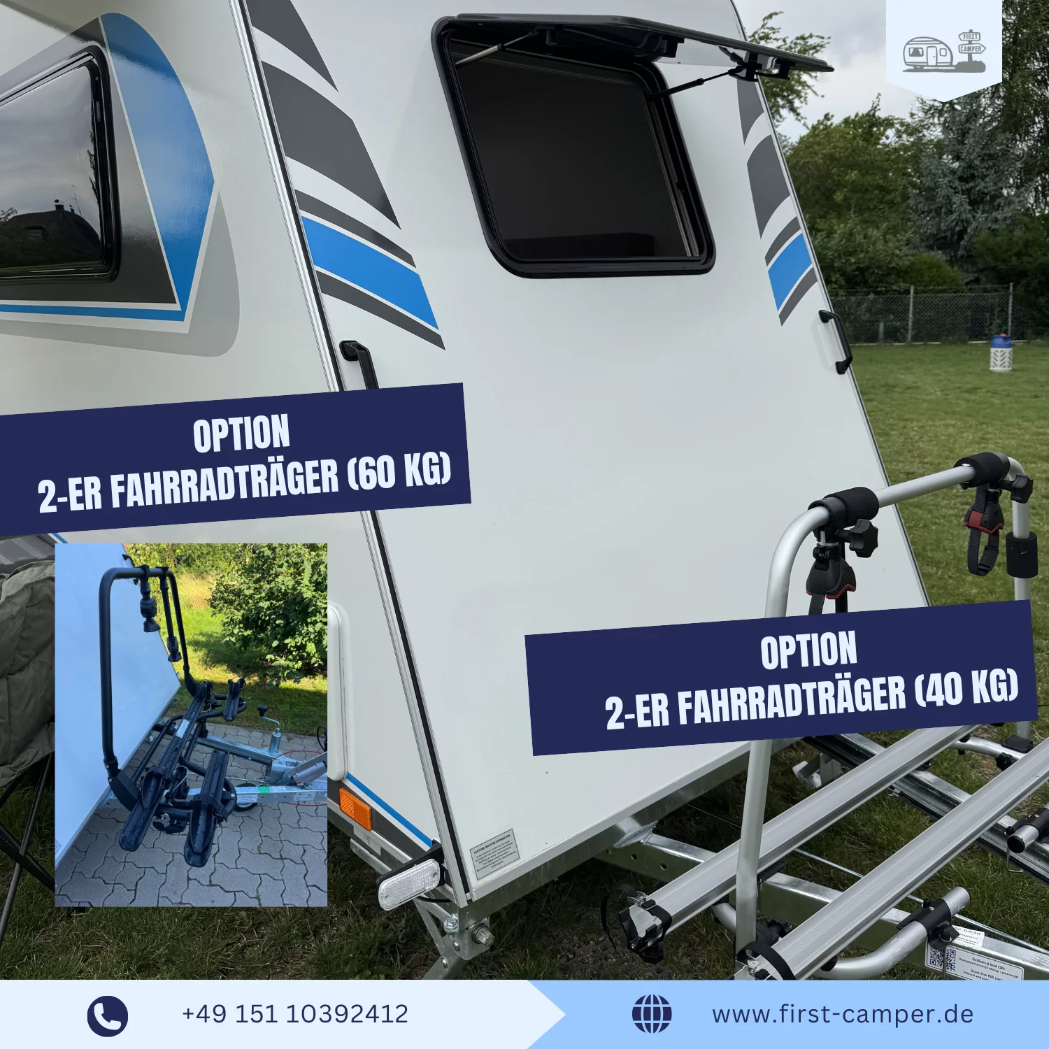 Medi Camper kleiner Wohnwagen kaufen mit leichtem 750 kg Fahrwerk