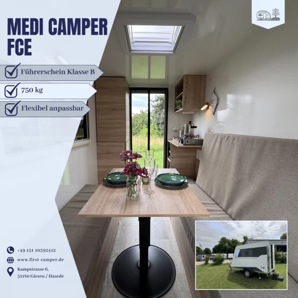 Mini Wohnwagen kaufen - Modell Medi Camper 750 kg Anhänger